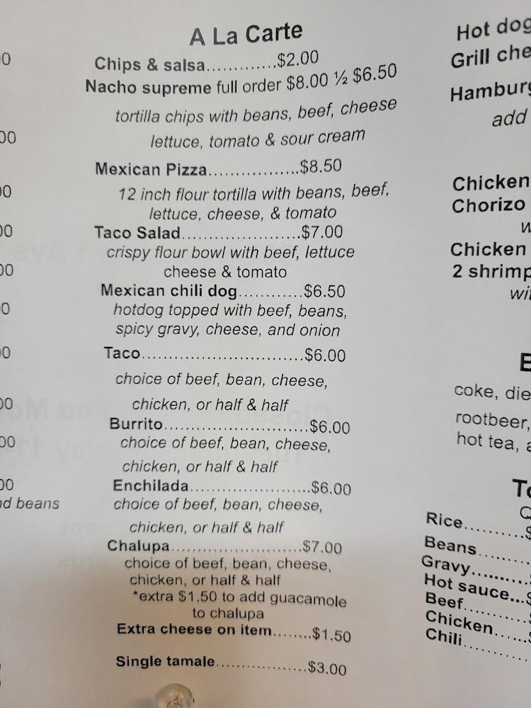 Oye Amigos Menu image 1